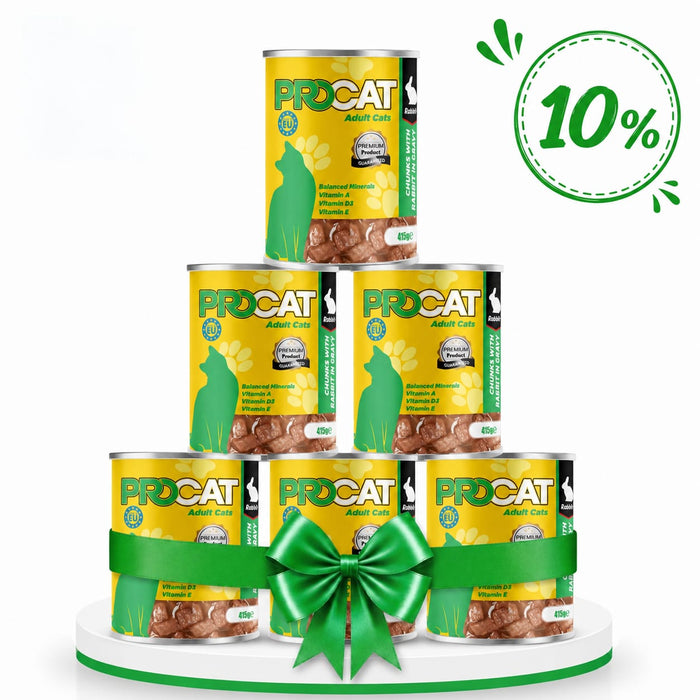 10% OFF | Pro Cat Wet Food For Adult in Chunks in Gravy 415G