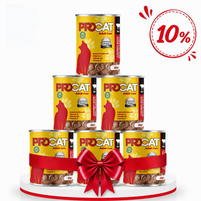 10% OFF | Pro Cat Wet Food For Adult in Chunks in Gravy 415G
