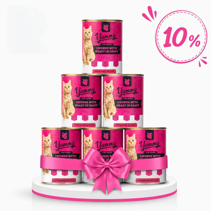 10% OFF | Yummy Cat Food in Gravy Chunks 400g