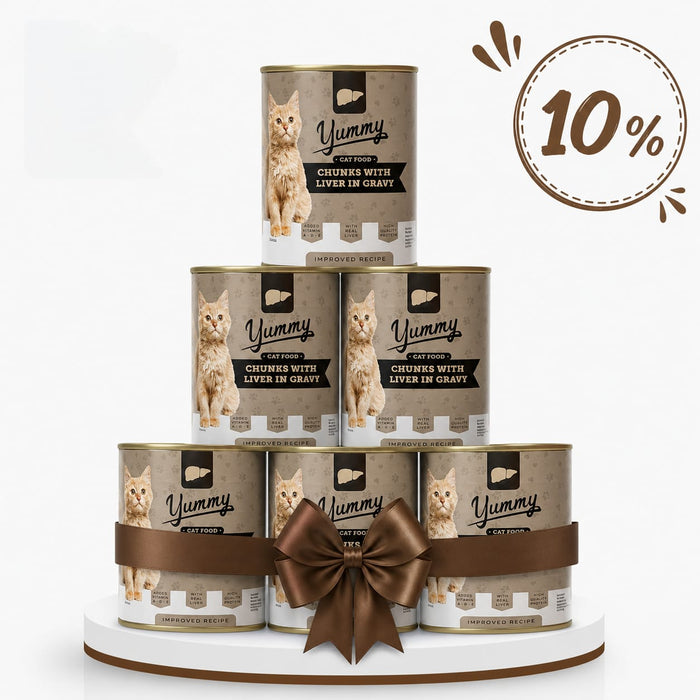 10% OFF | Yummy Cat Food in Gravy Chunks 400g