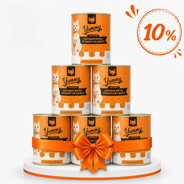 10% OFF | Yummy Cat Food in Gravy Chunks 400g