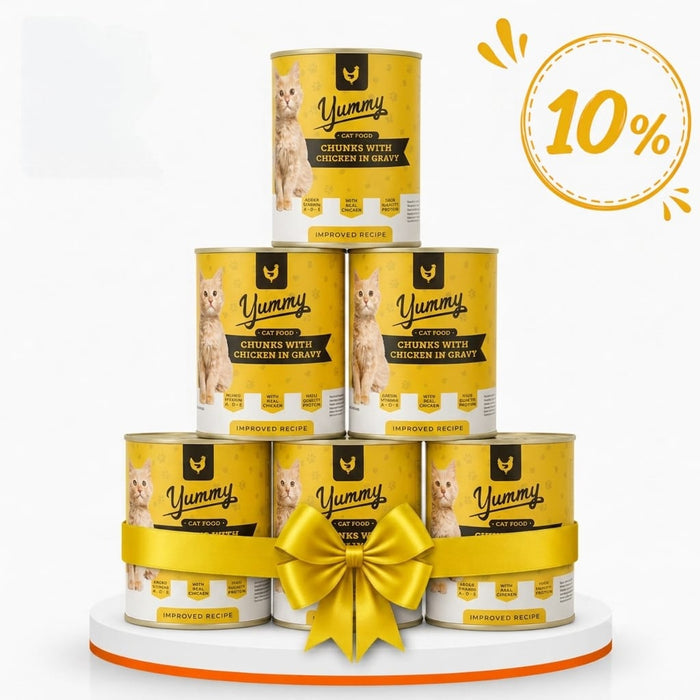 10% OFF | Yummy Cat Food in Gravy Chunks 400g