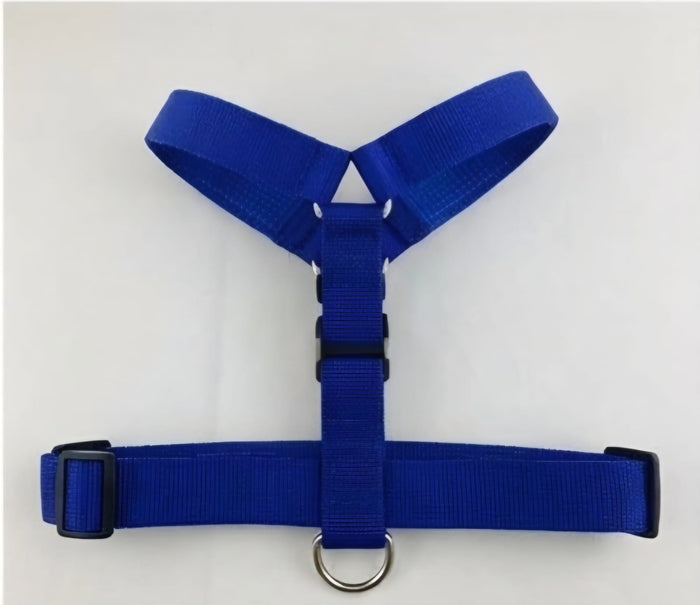 Adjustable Pet Harness & Leash Set – Classic Blue