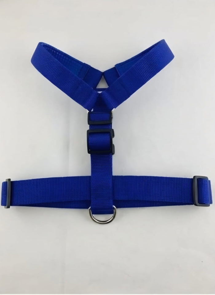 Adjustable Pet Harness & Leash Set – Classic Blue