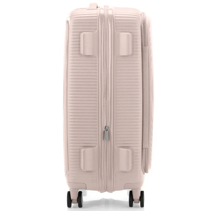 American Tourister Curio Book Opening 68 cm Expandable Spinner Suitcase - Dusty Pink