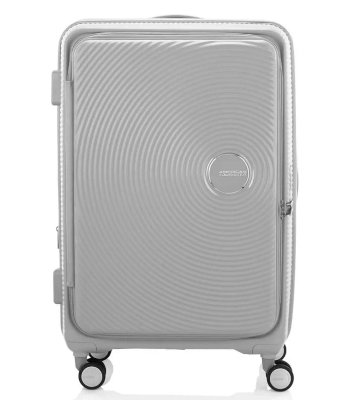 American Tourister Curio Book Opening 75 cm Spinner Suitcase - Cool Grey