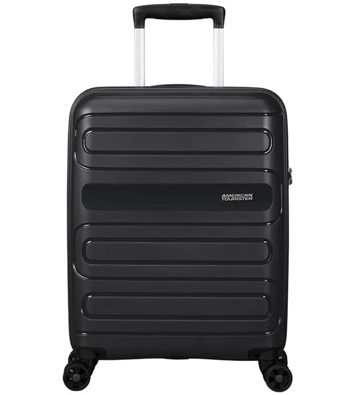 American Tourister Sunside Cabin 55cm 4 Wheeled Expandable Spinner - Black