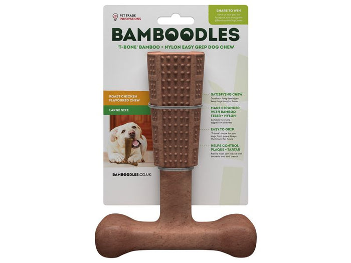 Bamboodles T-Bone Chew Large 7"