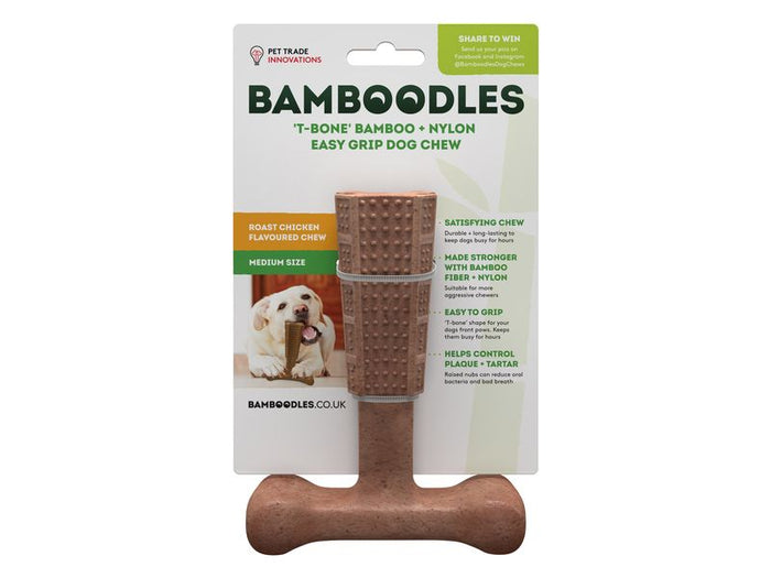 Bamboodles T-Bone Chew Medium 6"