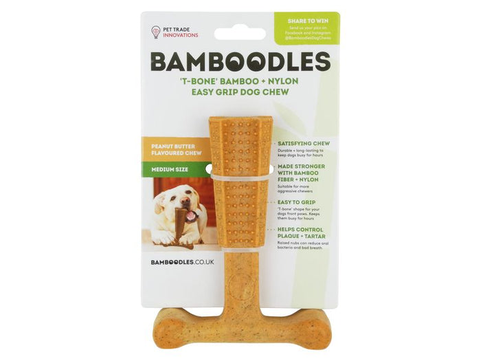 Bamboodles T-Bone Chew Medium 6"