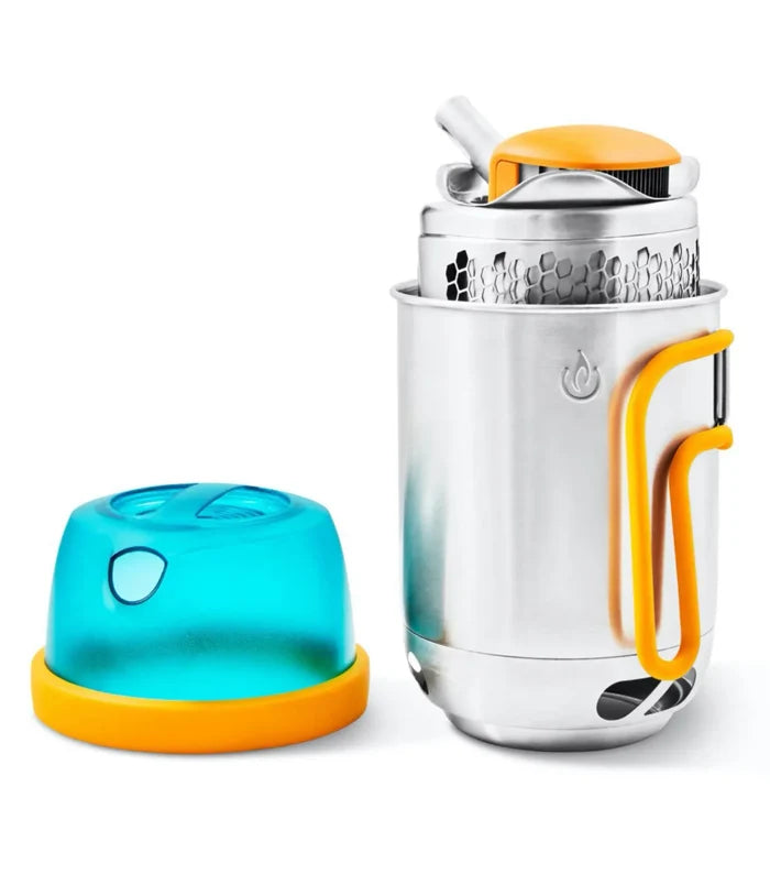 KettlePot stores the CampStove 2 to save pack space
