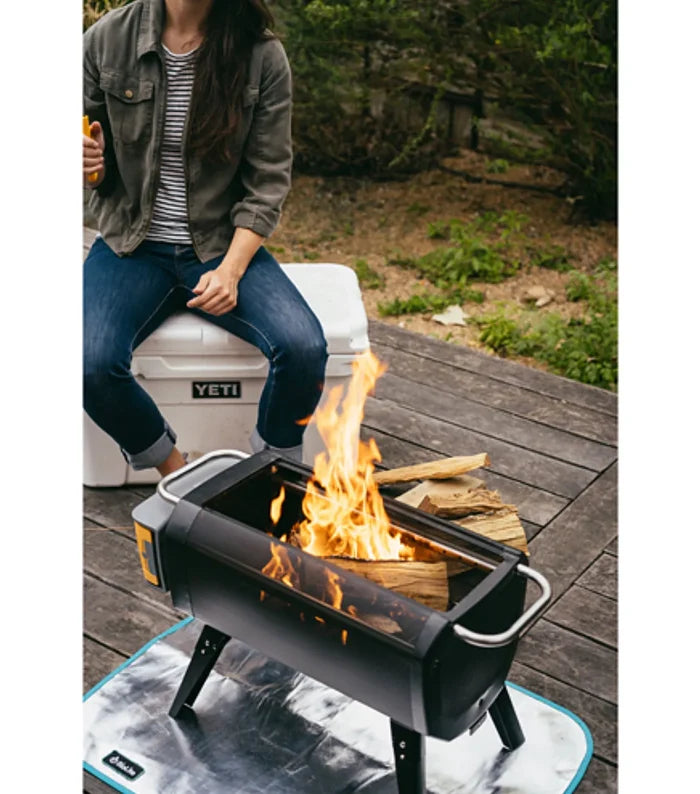 The FireMat is designed to reflect radiant heat, making it an ideal solution for decks, patios, lawns, and other sensitive surfaces