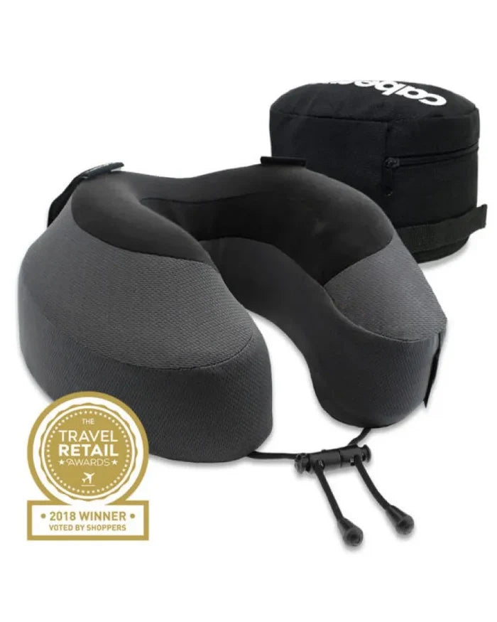 Cabeau Evolution S3 Memory Foam Travel Pillow - With Seat Strap System - Steel Grey