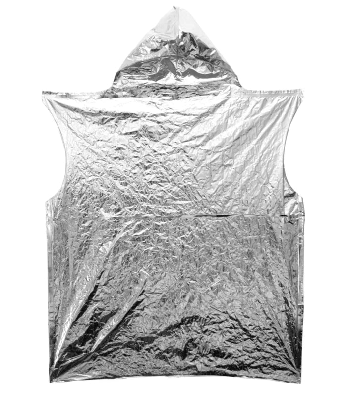 Made from a composite layering of polyethylene and metallised aluminium