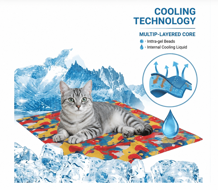 Cooling Gel Pad for Pets 60x80cm