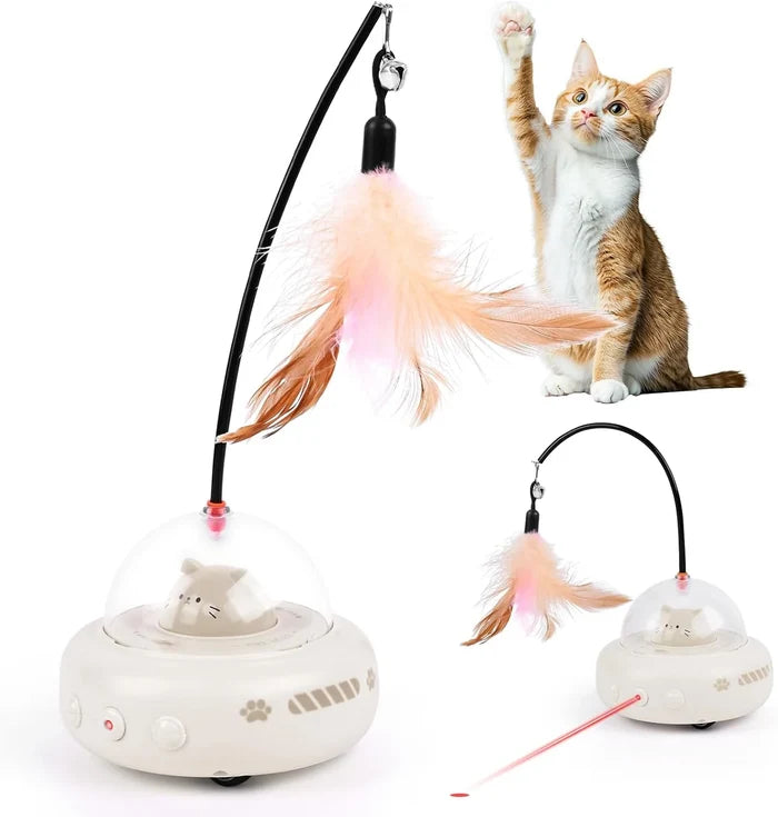 Crezy cat toy eletric interactive with feather