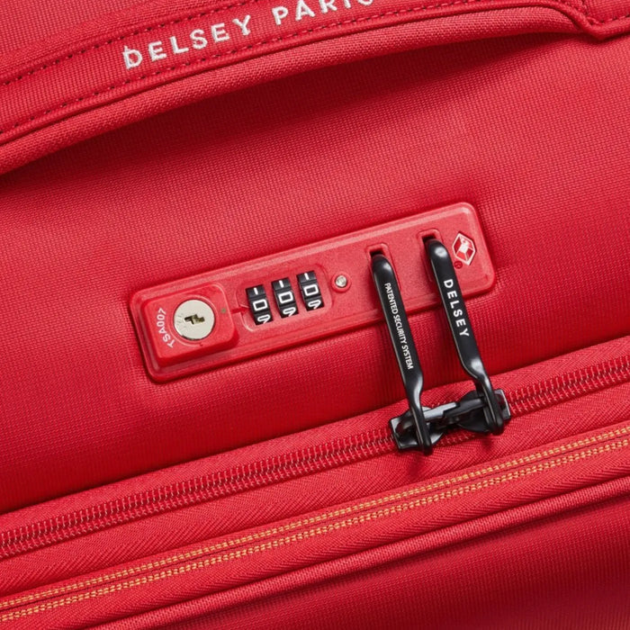 Delsey Brochant 3 - 55 cm 4-Wheel Expandable Carry-on Suitcase - Red