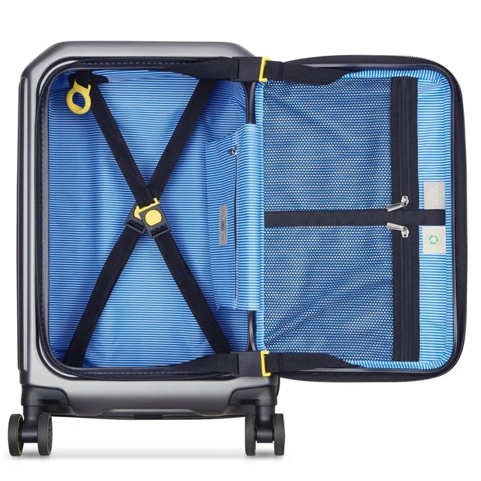 Delsey Securitime Zip 55 cm Top Opening 4-Wheel Expandable Cabin Suitcase - Anthracite