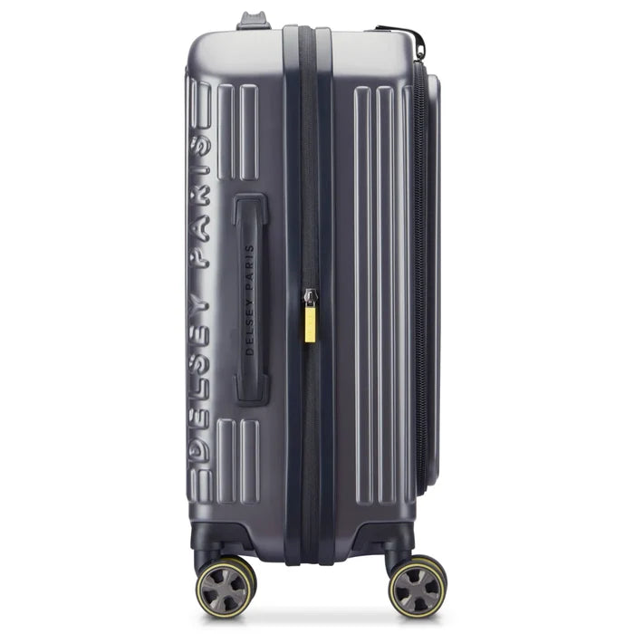 Delsey Securitime Zip 55 cm Top Opening 4-Wheel Expandable Cabin Suitcase - Anthracite