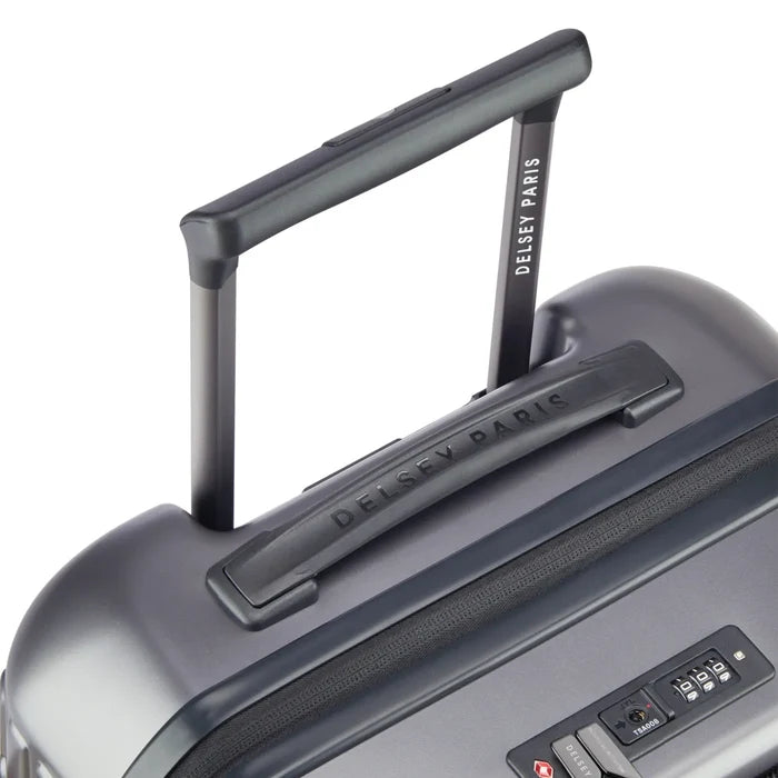 Delsey Securitime Zip 55 cm Top Opening 4-Wheel Expandable Cabin Suitcase - Anthracite