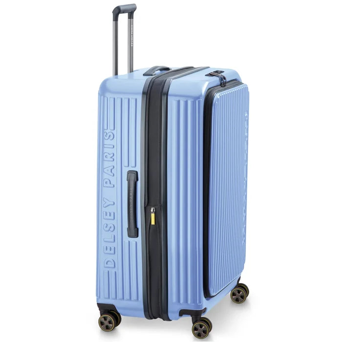 Delsey Securitime Zip 76 cm Top Opening 4-Wheel Expandable Suitcase - Lavender Blue