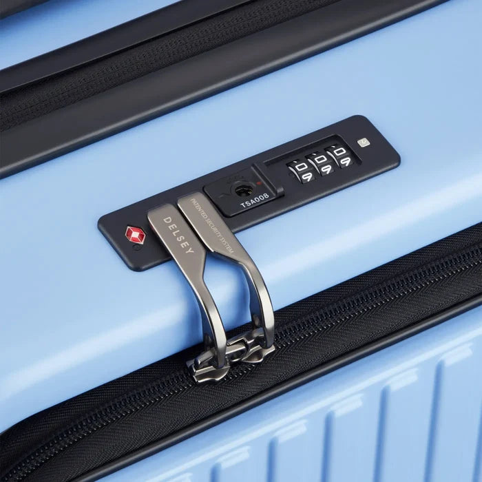 Delsey Securitime Zip 76 cm Top Opening 4-Wheel Expandable Suitcase - Lavender Blue