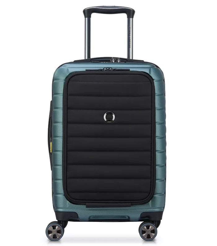 Delsey Shadow 5.0 - 55 cm 15" Laptop Front Loader Cabin Luggage - Green