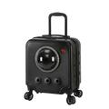 Dog Carriers with Wheels and Handle up to 10 kg Black
