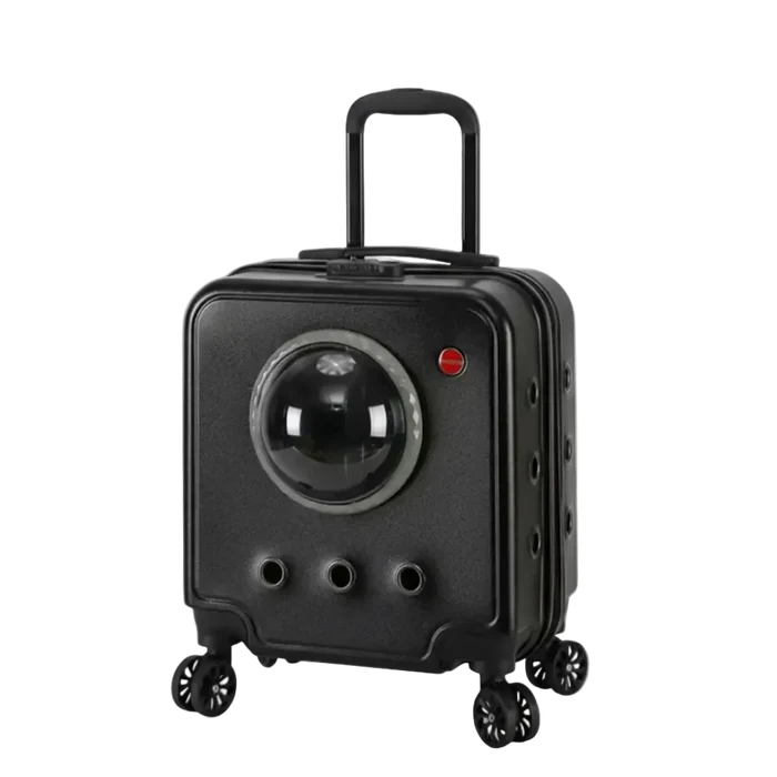 Dog Carriers with Wheels and Handle up to 10 kg Black