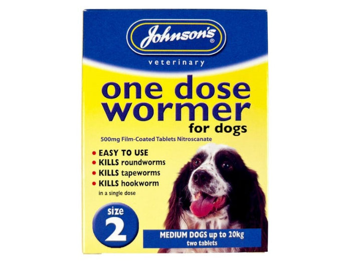 EASY ONE DOSE DOG WORMER SIZE 2
