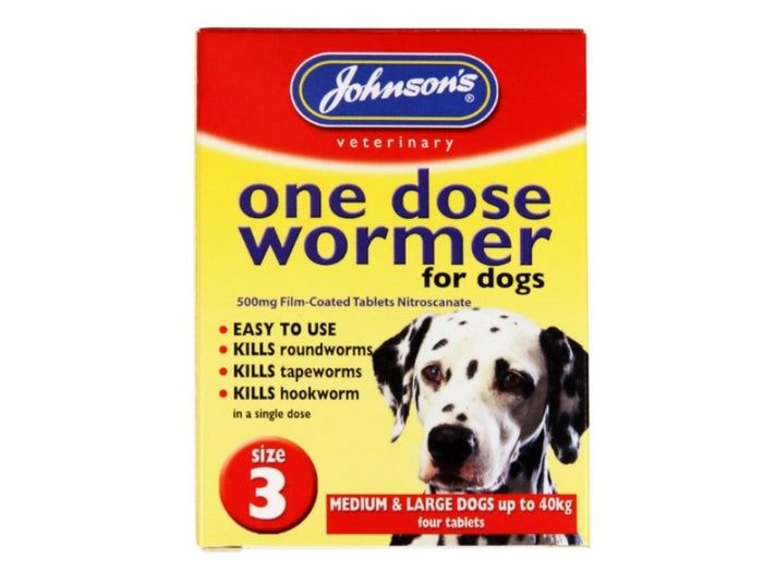 EASY ONE DOSE DOG WORMER SIZE 3