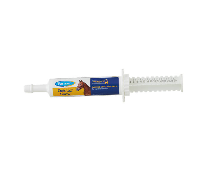 Farnam Quietex Show Calming & Focusing Paste and Pellets for Performance Horses