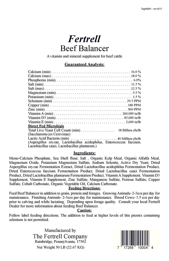 Fertrell Beef Nutri-Balancer (50lb Bag) (Code 63)