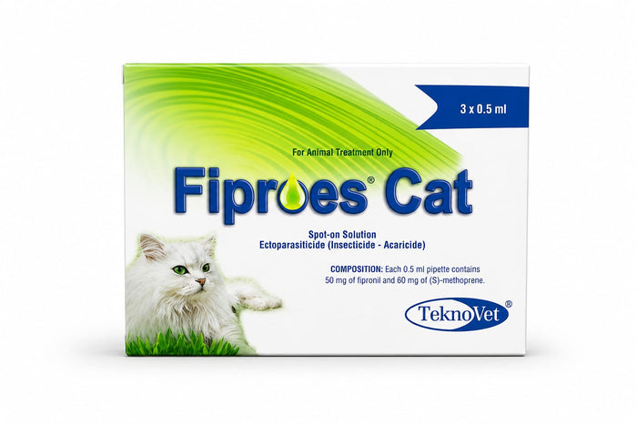 Fiproes Cat – Flea & Tick Spot-On Treatment for Cats (3 x 0.5 ml)