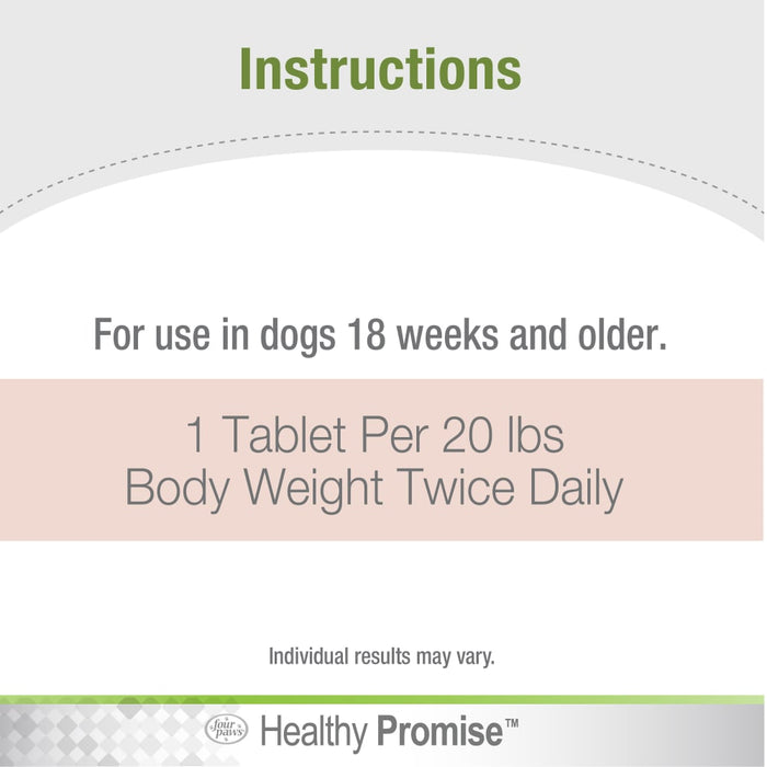 Four Paws Healthy Promise Potty Mouth Tablets - Coprophagia Stool Eating Deterrent for Dogs