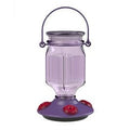 Glass Hummingbird Feeder, Lavender