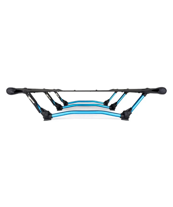 Helinox Cot One gets you comfortably up off the ground – away from sharp rocks, lumpy uneven ground, crawling critters and unhealthy dampness
