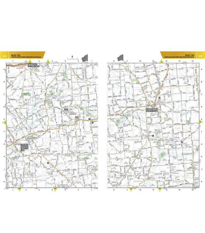 Hema Western Australia Road and 4WD Track Atlas (Spiral Bound ) 4th Edition