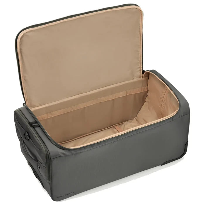 High Sierra Cross Season Pro 78 cm Wheeled Duffle with Padlock - Ash Grey