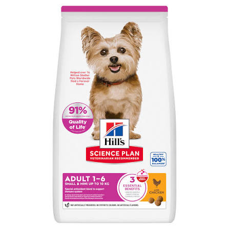 Hill’s Science Plan Small and mini adult dog food with chicken