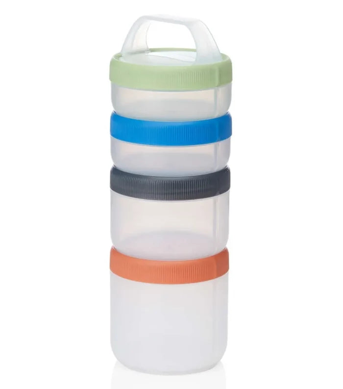 Humangear Stax Travel Containers (Large Size) - Clear / Spectrum