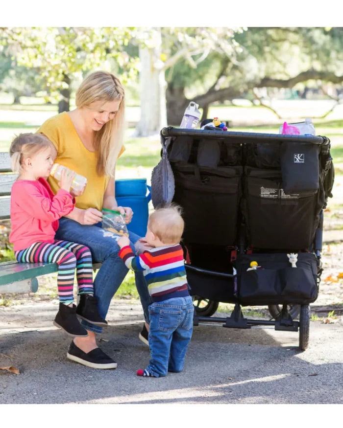 JL Childress Double Cool Double-Wide Stroller Organiser - Black