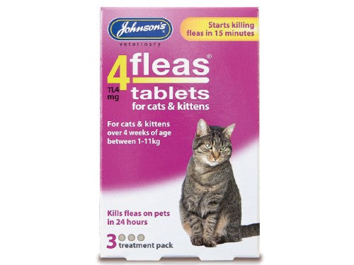Johnsons 4 Flea Cat Flea Tablets