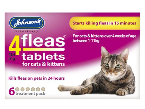 Johnsons 4 Flea Cat Flea Tablets