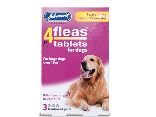 Johnsons 4 Flea Large Dog Flea Tablets