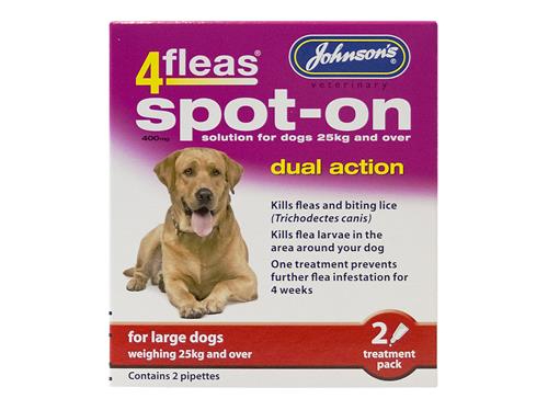 Johnsons 4 Flea Spot on for Large Dogs