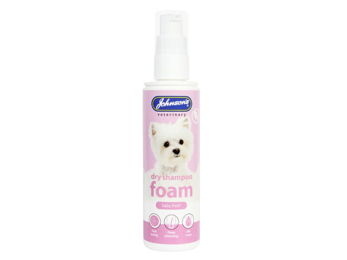 Johnsons Dry Foam Shampoo Spray Baby Fresh 150ml