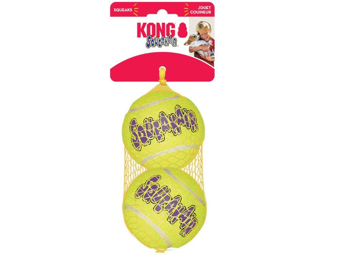 Kong Air Squeaky Tennis ball large - 2 pk