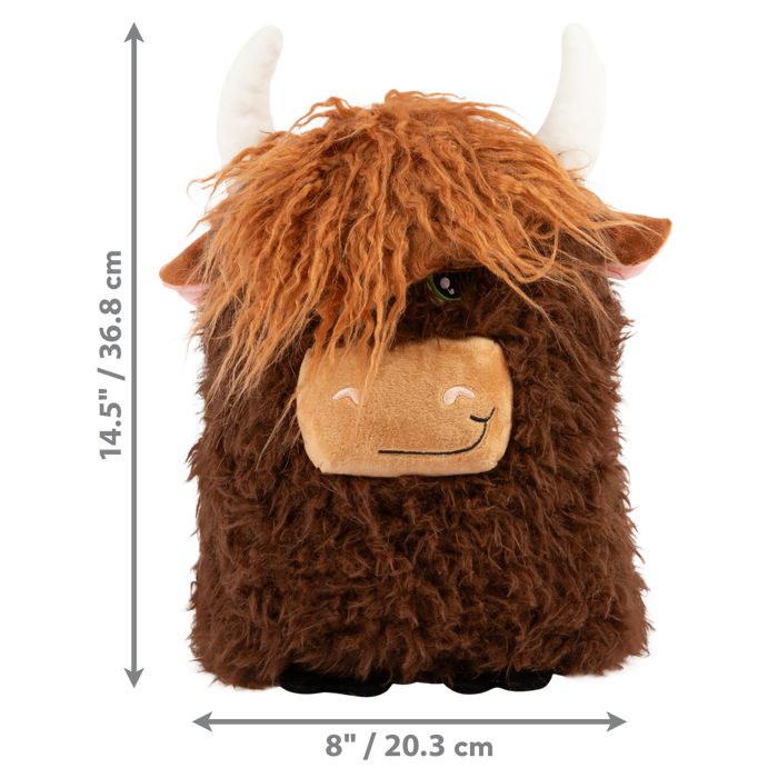 KONG Comfort Jumbo Highland Cow Assorted Dog Toy