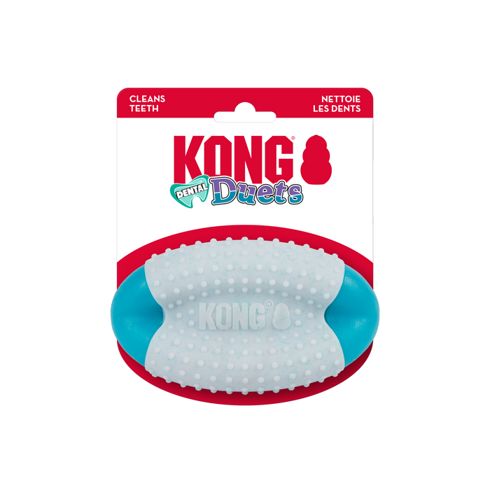 KONG Duets Dental Football Dog Toy